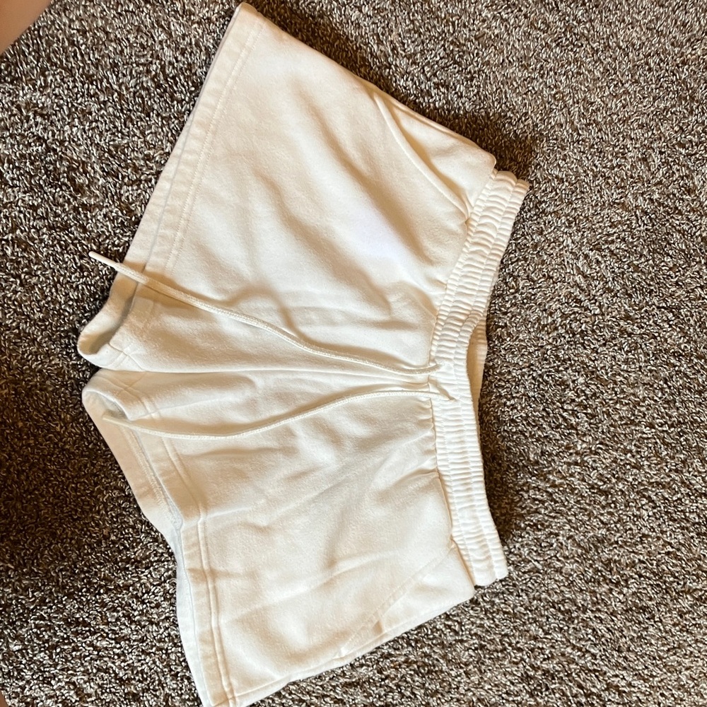 Nordstrom Cream Athletic Shorts